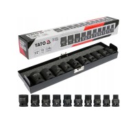 Набор торцевых ударных головок 1/2" 10-22мм 10шт. YATO YT-1025