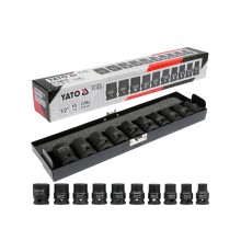 Набор торцевых ударных головок 1/2" 10-22мм 10шт. YATO YT-1025