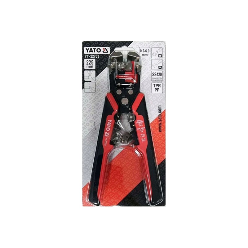 Многофункциональный съемник изоляции 225мм YATO YT-22703