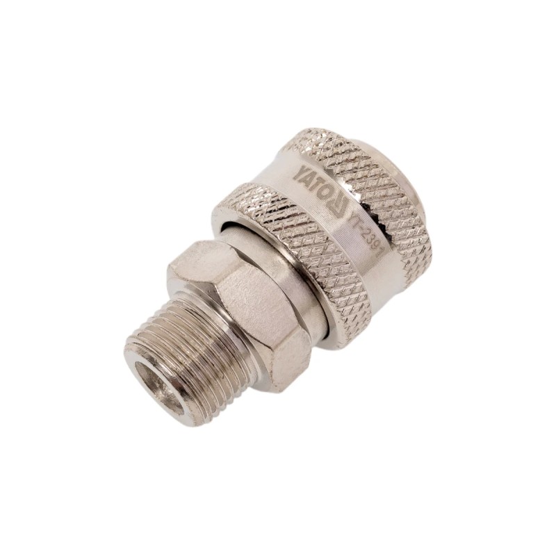 Быстроразъемное соединение с наружной резьбой 3/8" YATO YT-2391