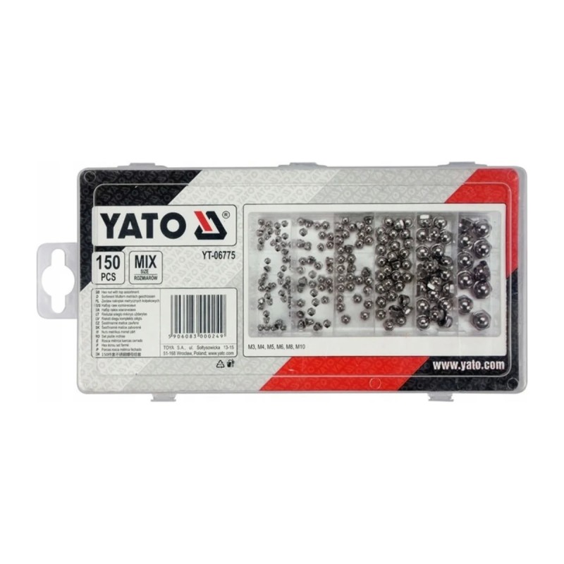 Набор гаек колпачковых,150 пр YATO YT-06775