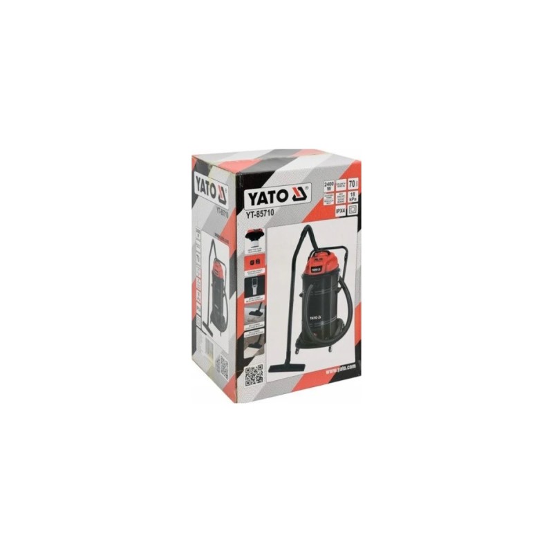Пылесос промышленный 70л, 2400Вт  YATO YT-85710