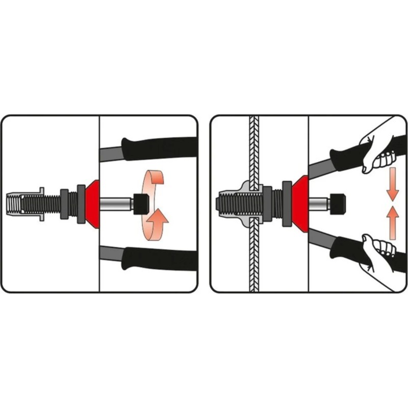 Заклепочник для резьбовых заклепок М3-М8 YATO YT-36112