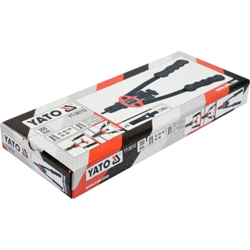 Заклепочник для резьбовых заклепок М3-М8 YATO YT-36112