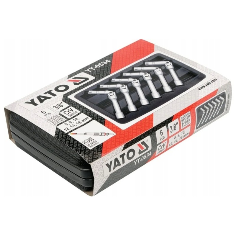 Набор ключей 3/8" к калильным свечам 6 предметов YATO YT-0534