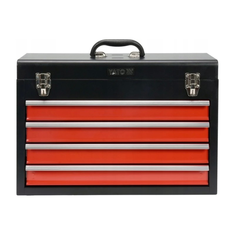 Ящик для инструмента металлический с 4-мя выдвижными полками YATO YT-08874