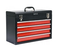 Ящик для инструмента металлический с 4-мя выдвижными полками YATO YT-08874