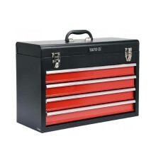 Ящик для инструмента металлический с 4-мя выдвижными полками YATO YT-08874