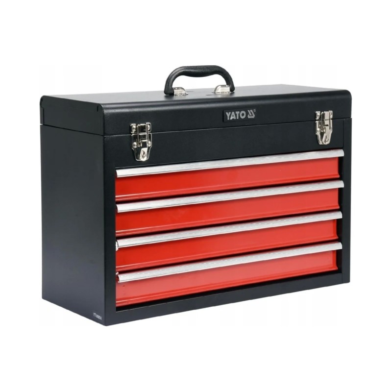 Ящик для инструмента металлический с 4-мя выдвижными полками YATO YT-08874