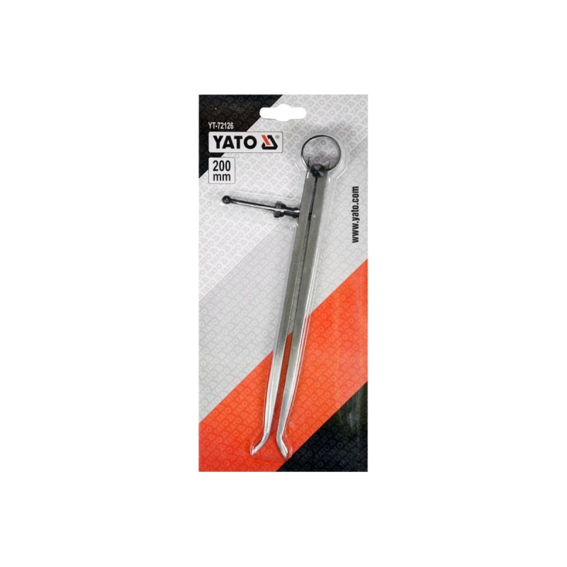 Кронциркуль-нутромер для внутренних измерений с винтом L 200мм YATO YT-72126