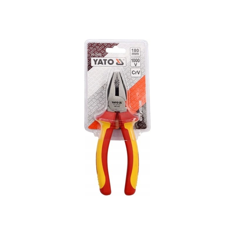Плоскогубцы универсальные, диэлектрические 180мм YATO YT-21152