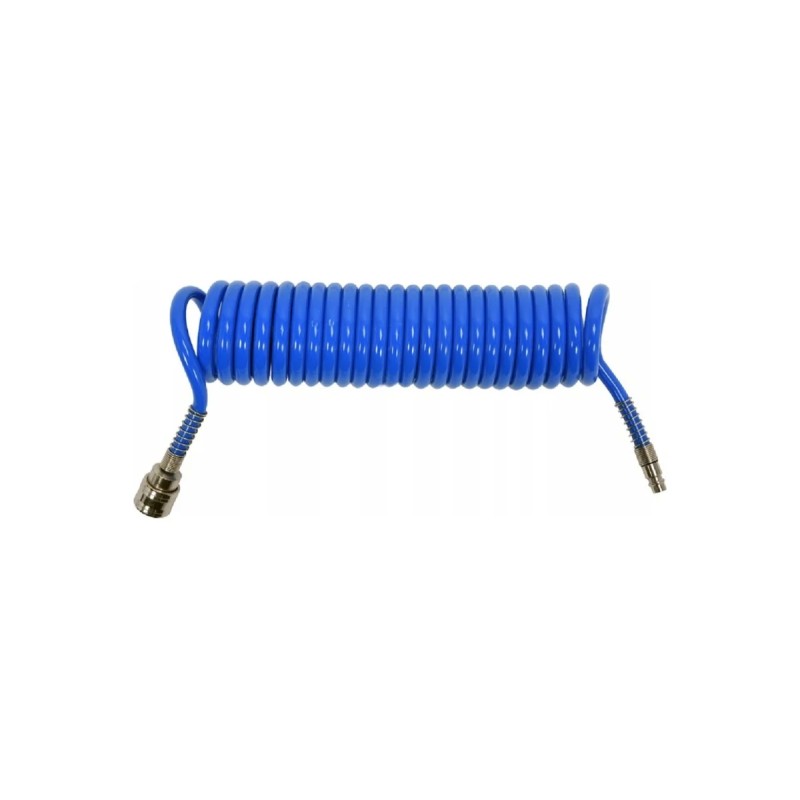 Спиральный шланг PU с быстросъёмным соединением 6,5X10х5м YATO YT-24204