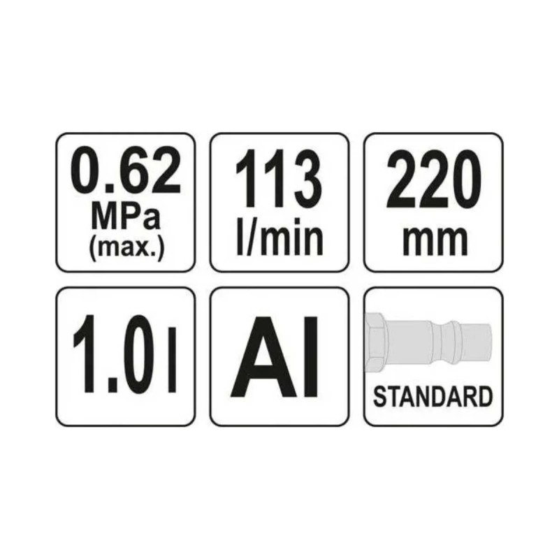 Пистолет для образования пены на автомобиле 1л YATO YT-23640