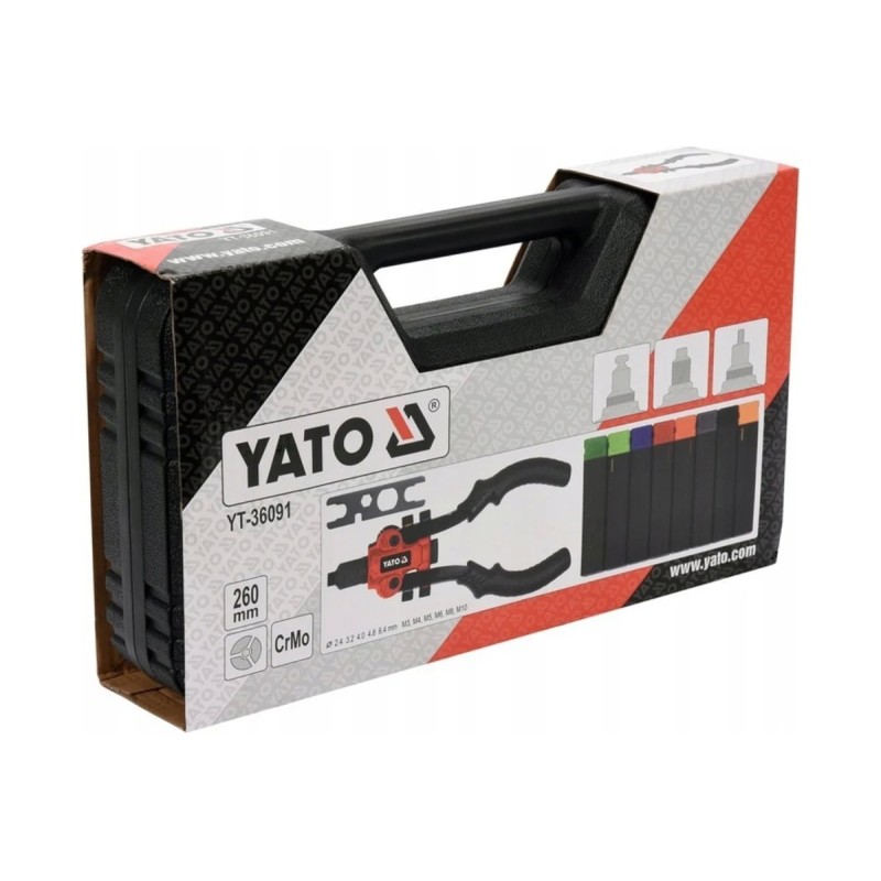 Заклепочник двуручный 3в1 YATO YT-36091