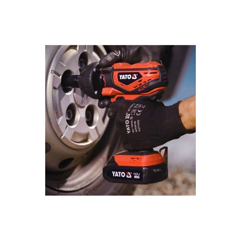 Аккумуляторный ударный гайковерт 18В 1/2" 300Нм  YATO YT-82804