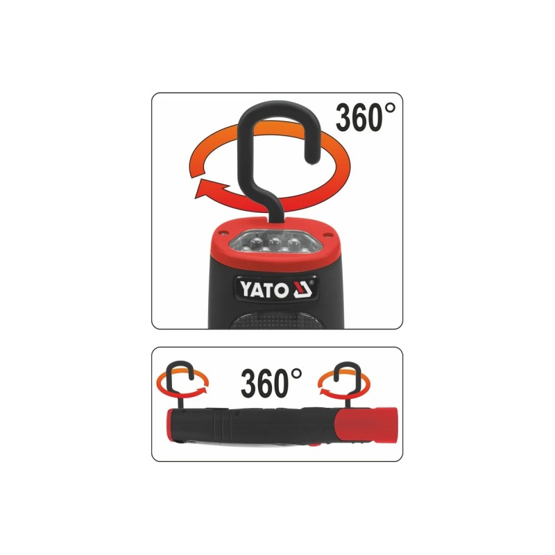 Лампа-переноска аккумуляторная 37/7 LED YATO YT-08507