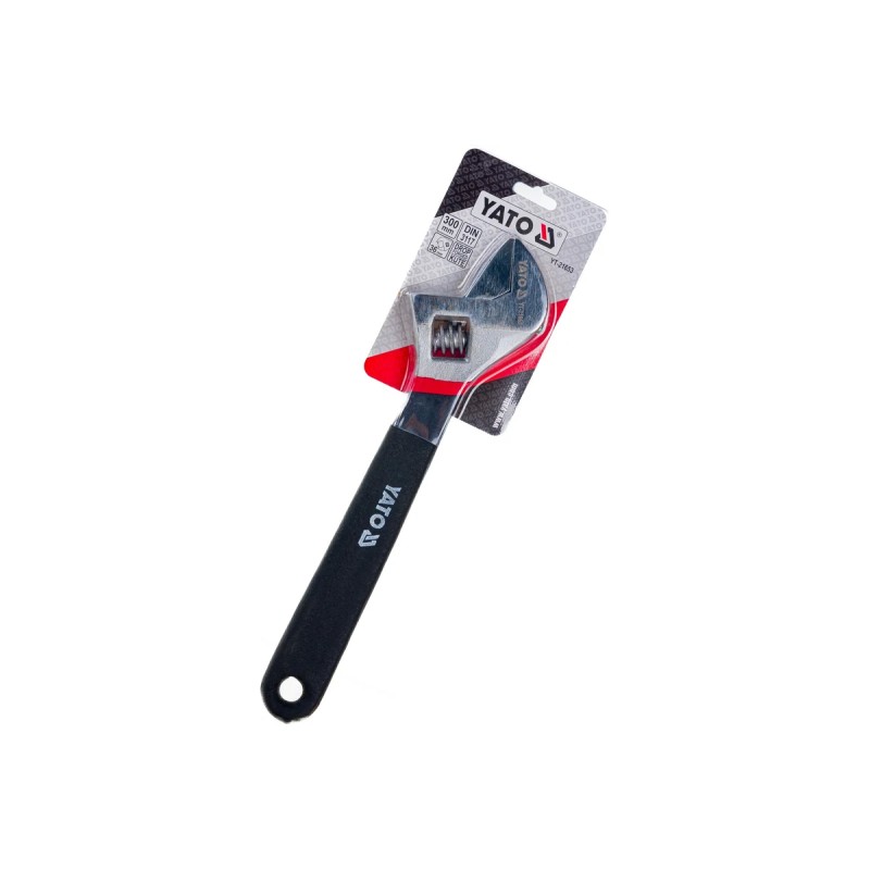 Ключ разводной с обрезиненной ручкой 300мм YATO YT-21653