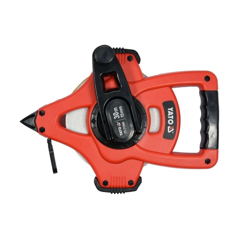 Мерная лента геодезическая фиберглассовая 30м х15мм  YATO YT-71540