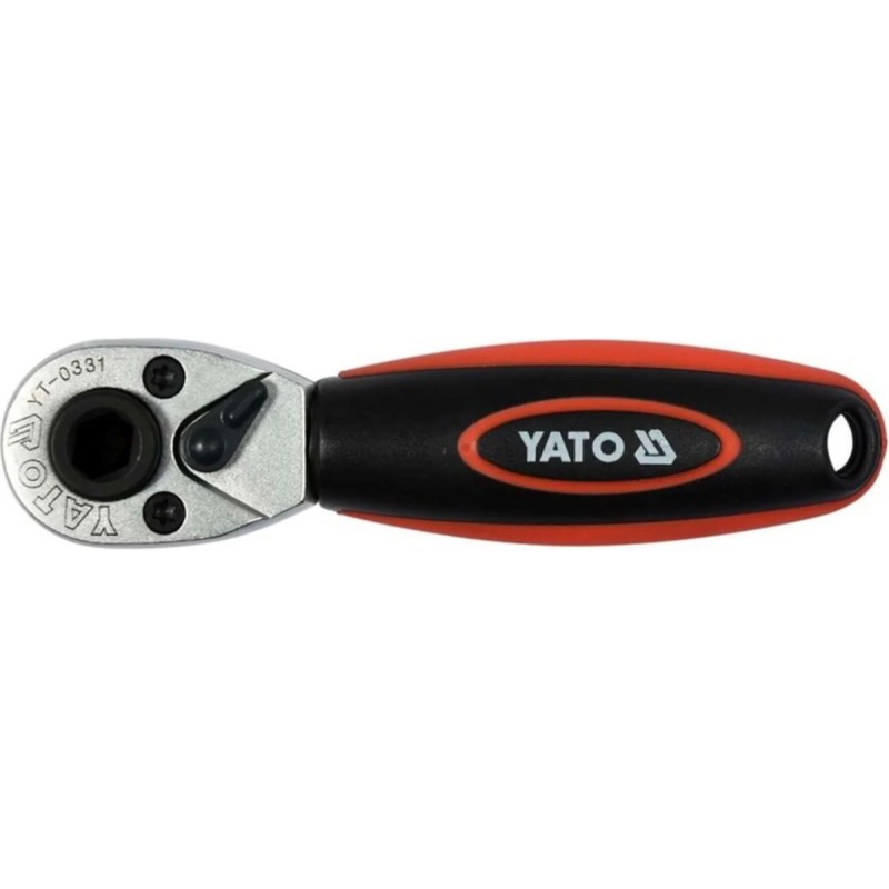 Трещотка  для бит и головок 1/4" CrV 106мм  YATO YT-0331