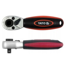 Трещотка  для бит и головок 1/4" CrV 106мм  YATO YT-0331