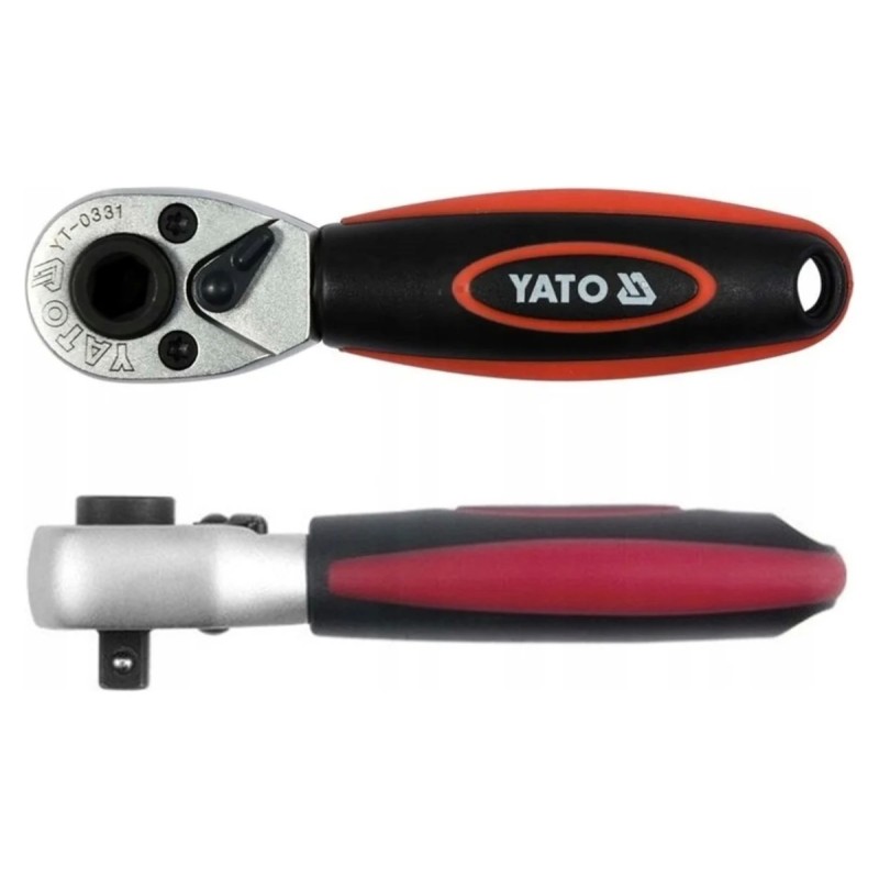 Трещотка  для бит и головок 1/4" CrV 106мм  YATO YT-0331