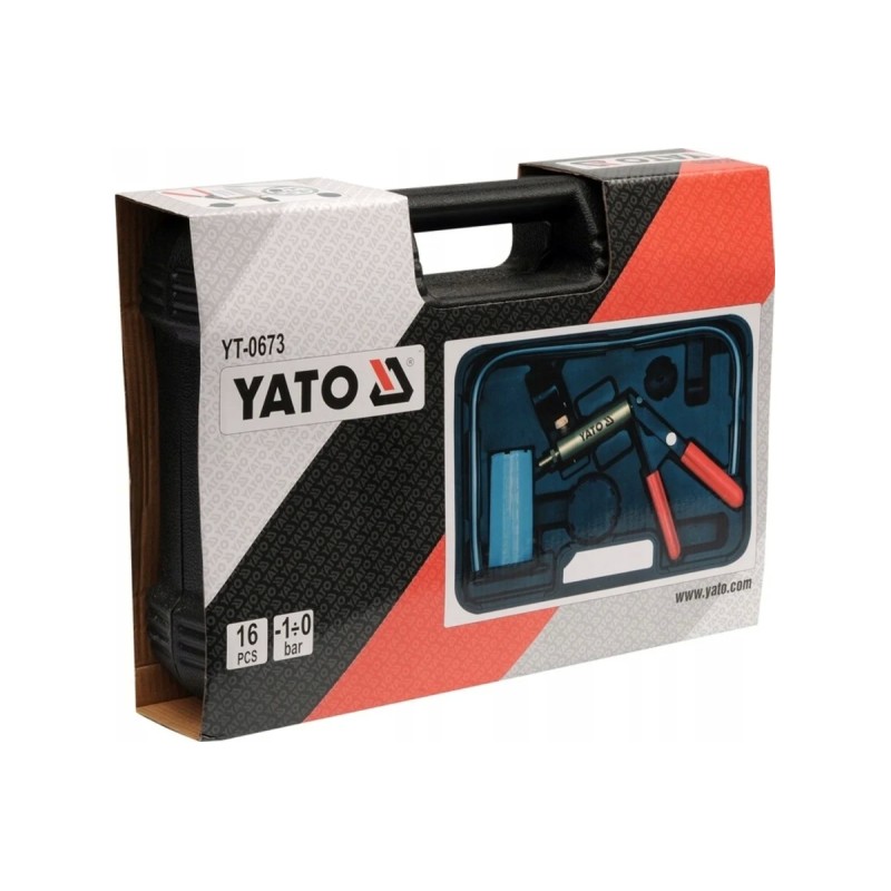 Насос вакуумный с принадлежностями 16 предметов YATO YT-0673