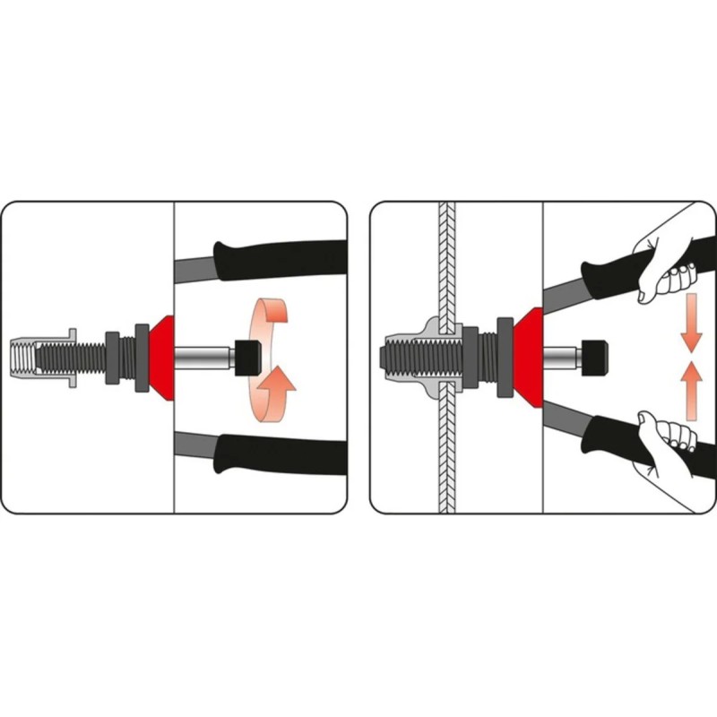 Заклепочник для резьбовых заклепок М3-М12 YATO YT-36127