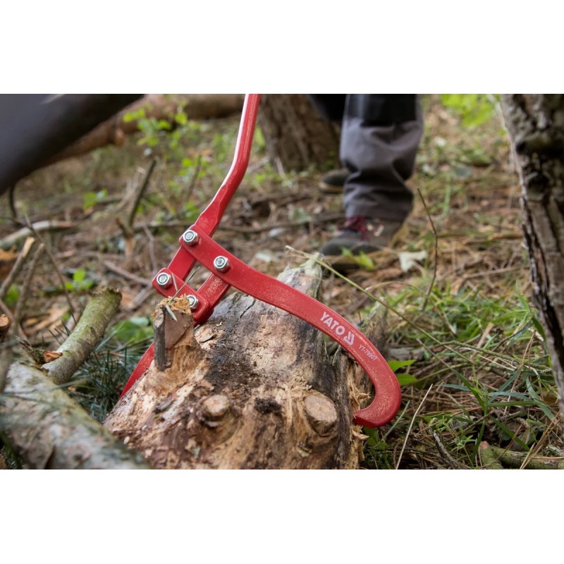 Ручной клещевой захват для бревен L-770мм YATO YT-79907