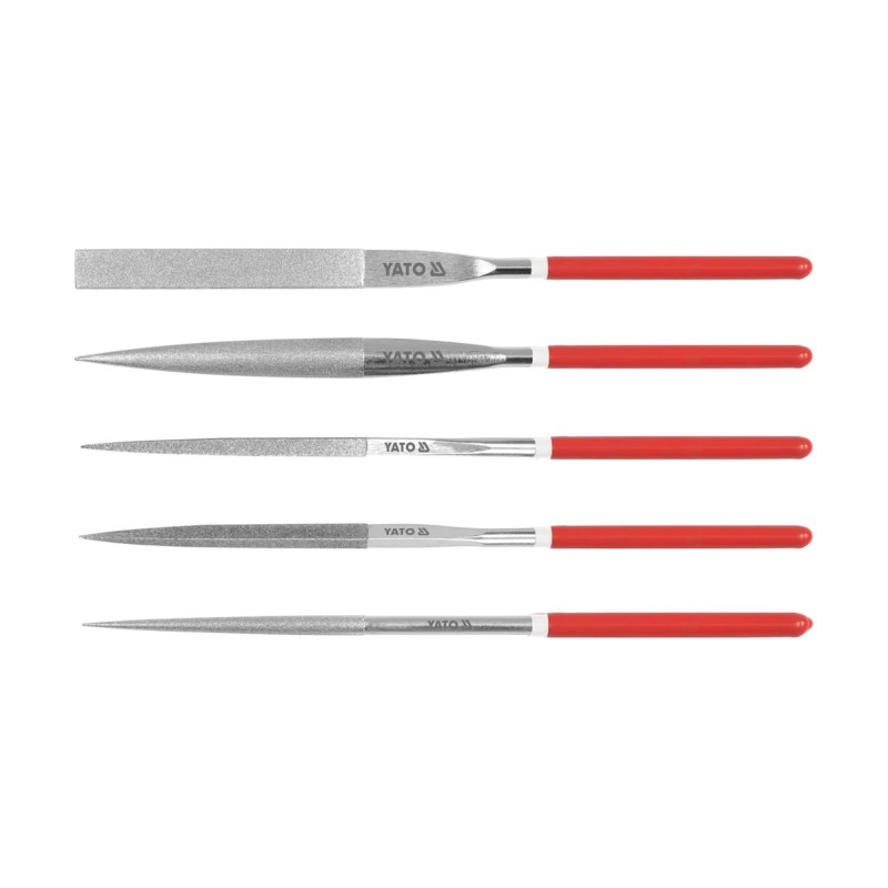 Надфили алмазные в наборе 5х180х70мм 5пр. YATO YT-6156