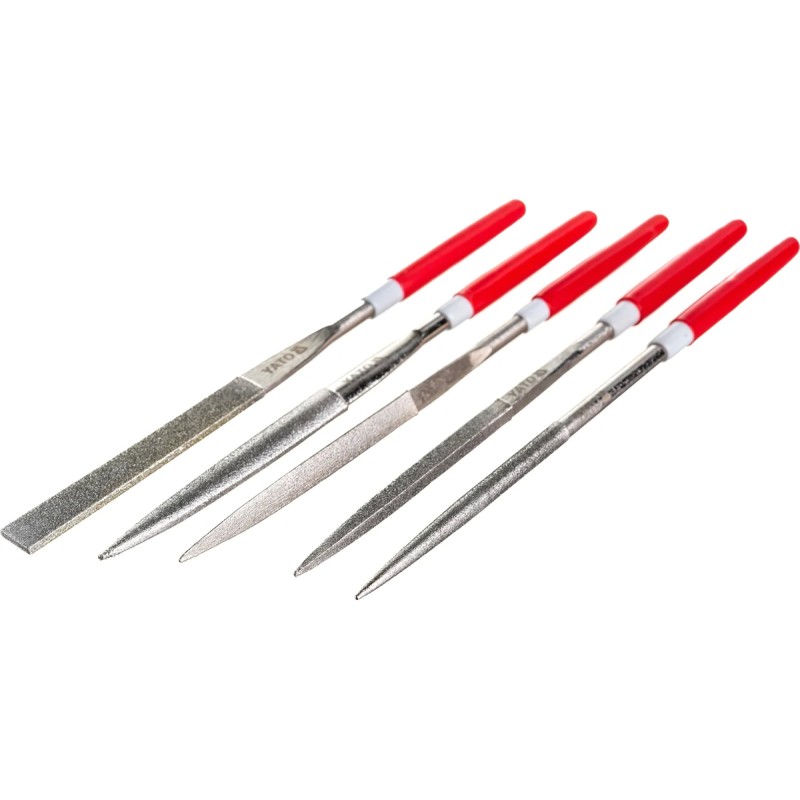 Надфили алмазные в наборе 5х180х70мм 5пр. YATO YT-6156