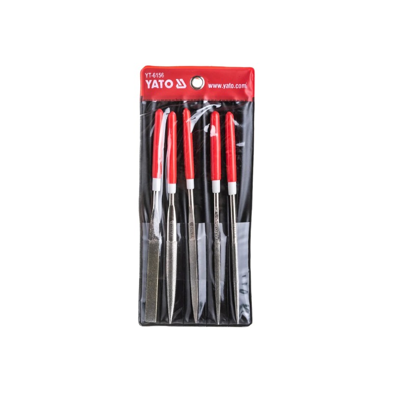 Надфили алмазные в наборе 5х180х70мм 5пр. YATO YT-6156