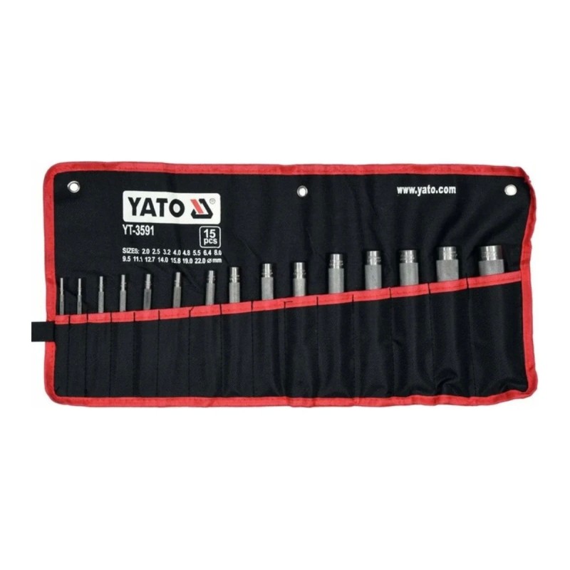 Набор пробойников 15пр YATO YT-3591