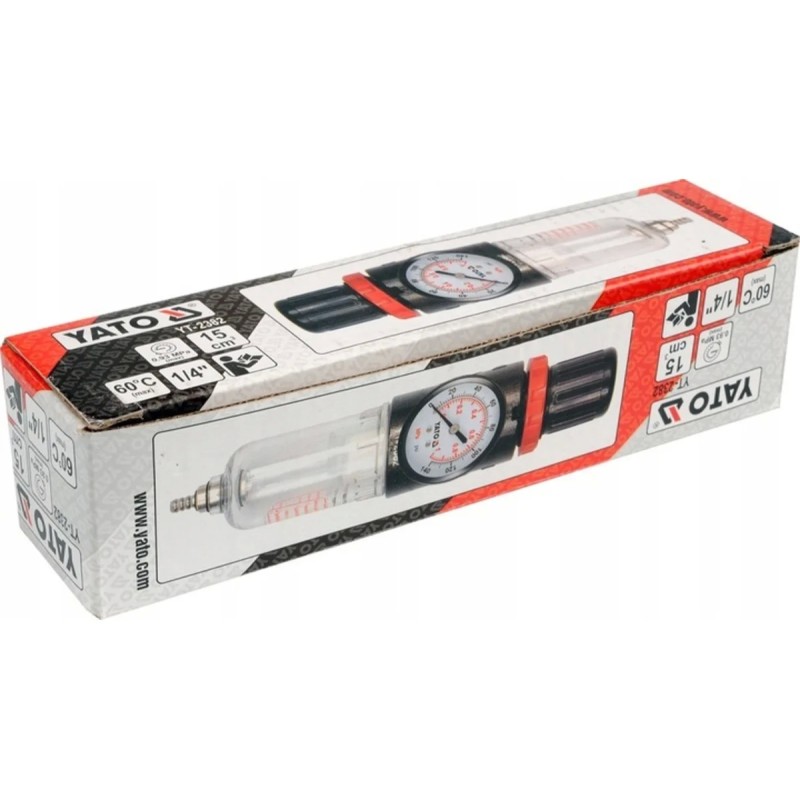 Влагоотделитель с регулятором 1/4" YATO YT-2382