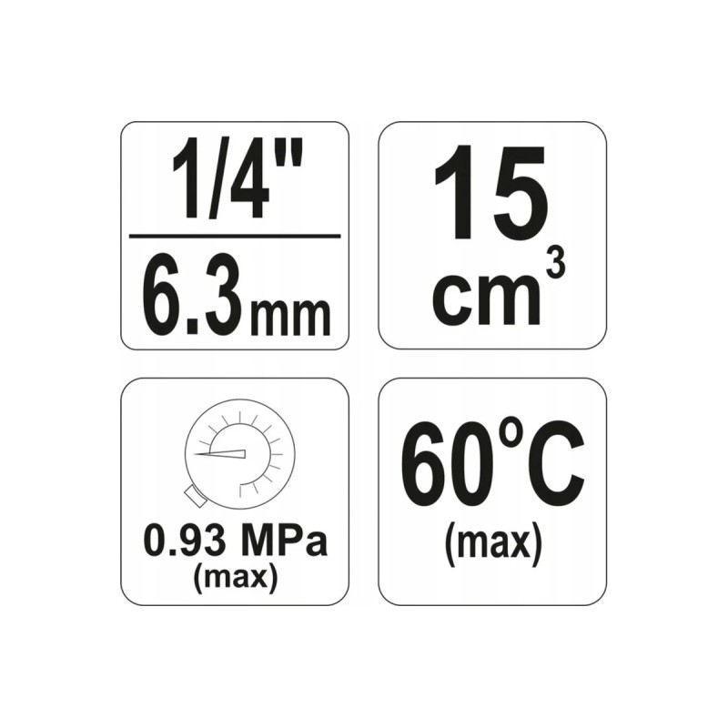 Влагоотделитель с регулятором 1/4" YATO YT-2382
