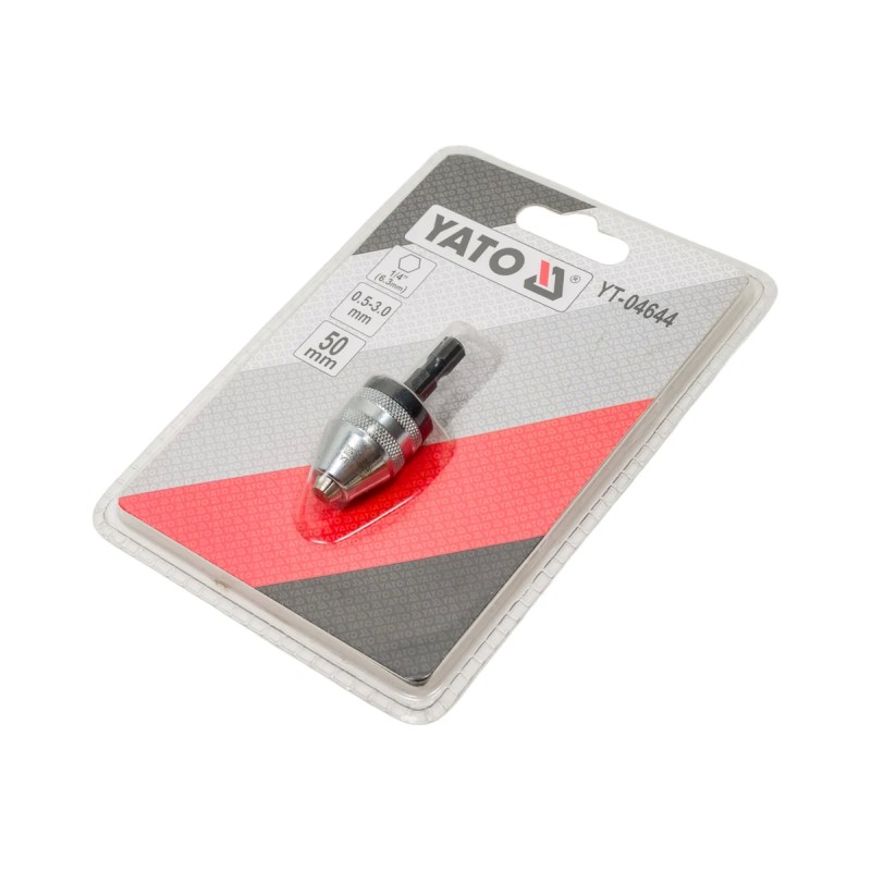 Патрон для шуруповерта и дрели 0,5-3,0 HEX YATO YT-04644