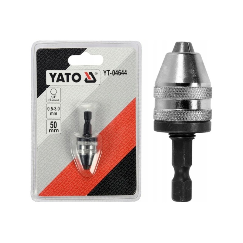 Патрон для шуруповерта и дрели 0,5-3,0 HEX YATO YT-04644