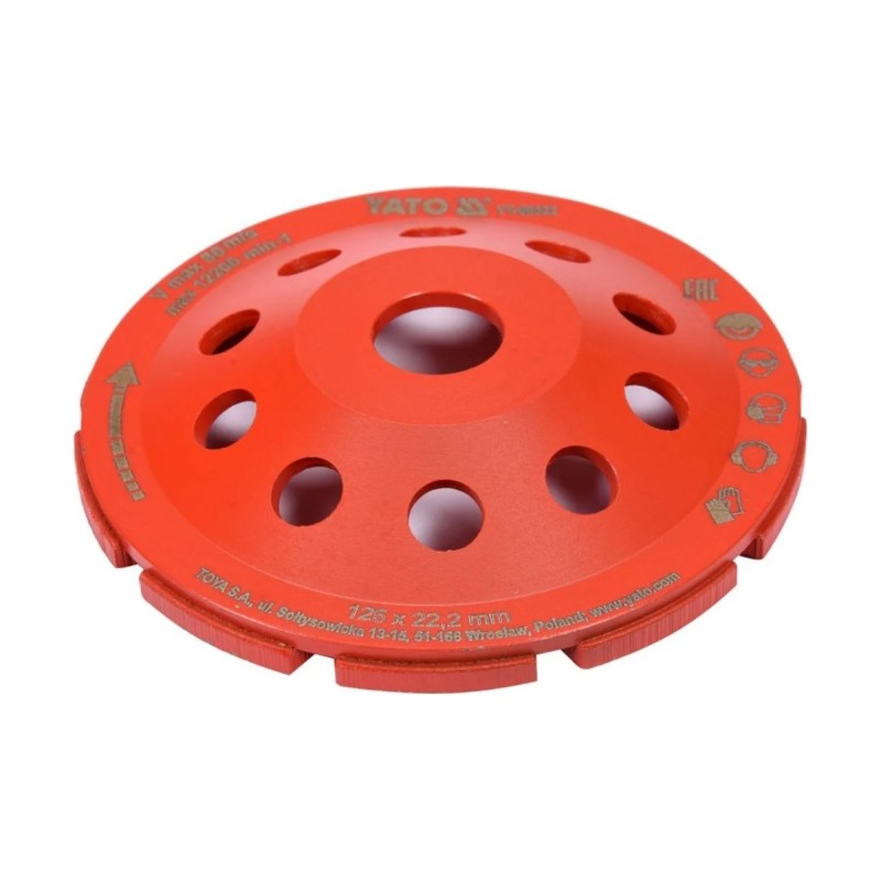 Алмазный шлифовальный диск 125мм YATO YT-60322