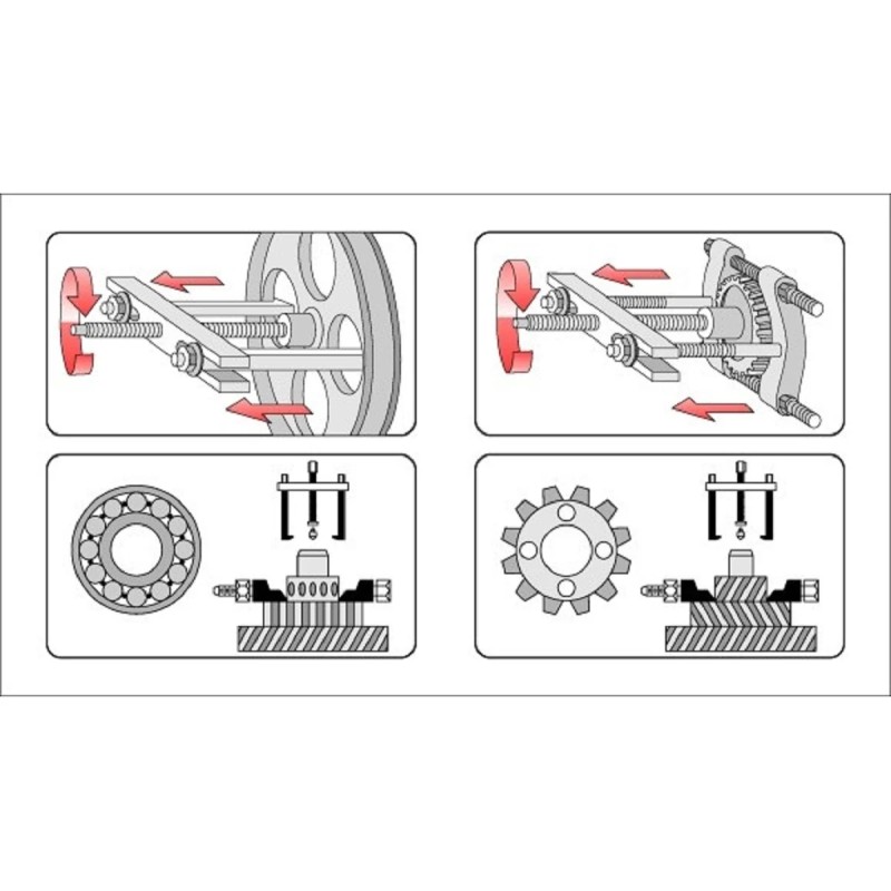 Съемник универсальный с сепаратором 35-150мм YATO YT-0641