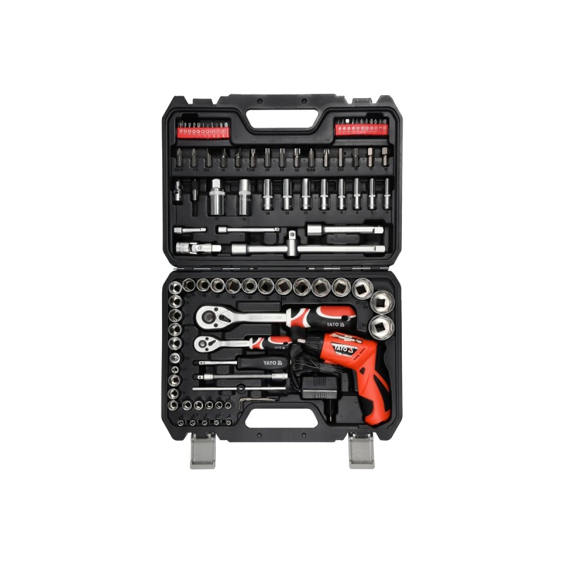 Набор инстр. 100пр с шуруповертом AKU YATO YT-12685