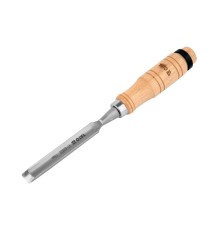 Стамеска-долото полукруглая с деревянной ручкой 14мм YATO YT-62823