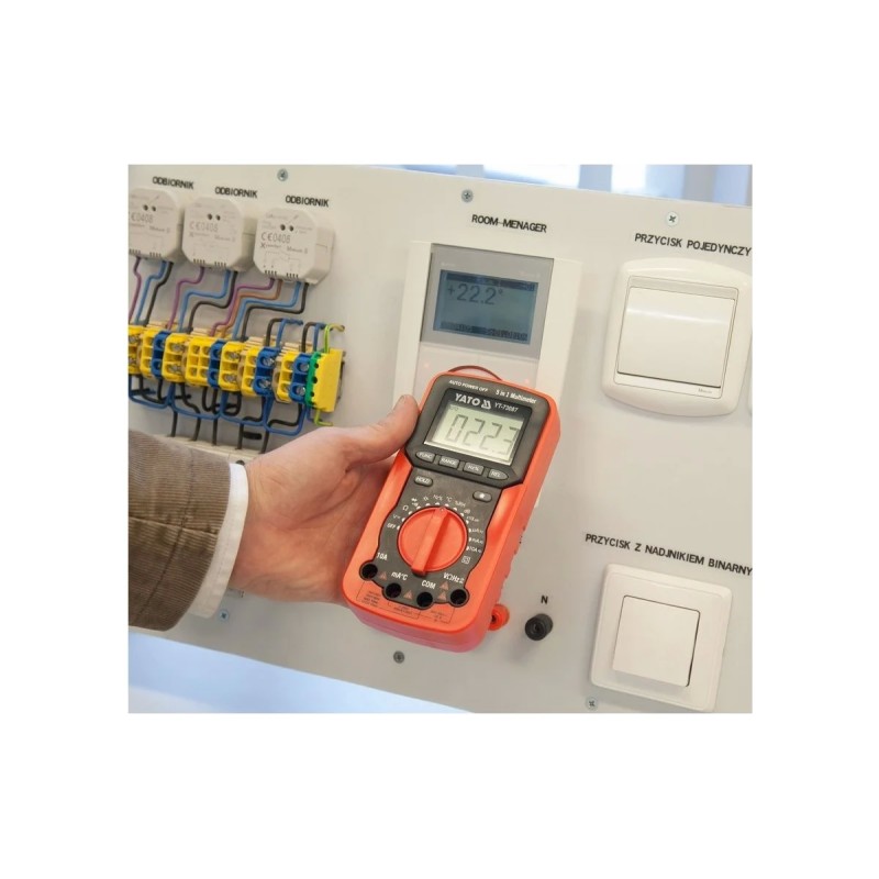 Универсальный цифровой измеритель 5в1 YATO YT-73087