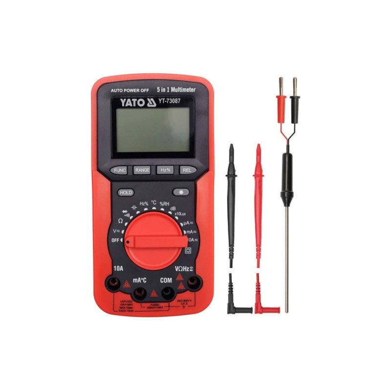Универсальный цифровой измеритель 5в1 YATO YT-73087