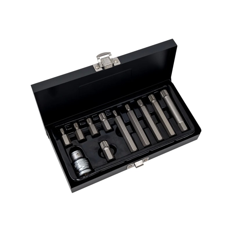 Набор специальных бит "SPLINE" с переходником 11 предм. YATO YT-0415