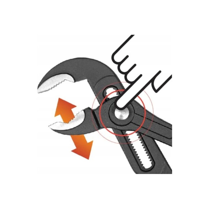 Клещи сантехнические с кнопкой 415мм YATO YT-20893