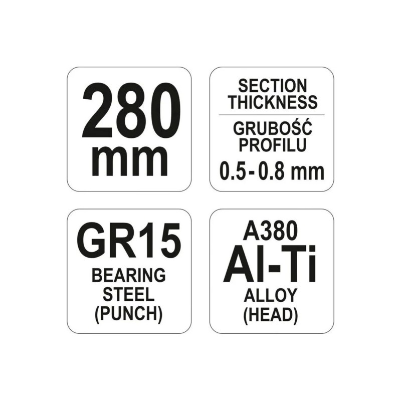 Клещи для соединения ГК-профилей универсальные YATO YT-51311