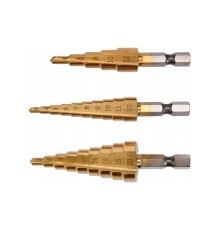 Сверло ступенчатое (конусное), 3шт. YATO YT-44731