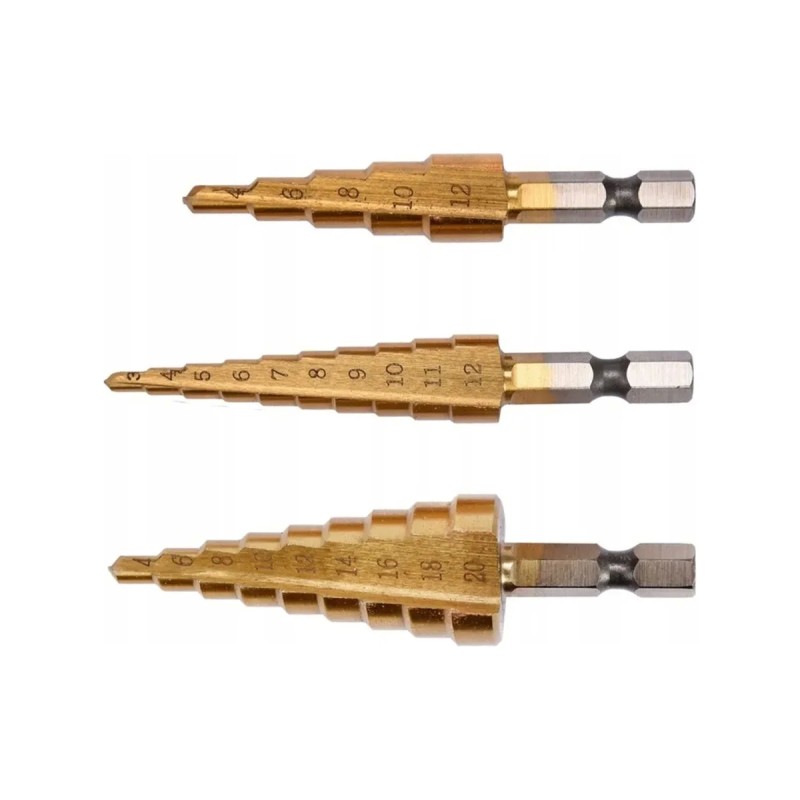 Сверло ступенчатое (конусное), 3шт. YATO YT-44731