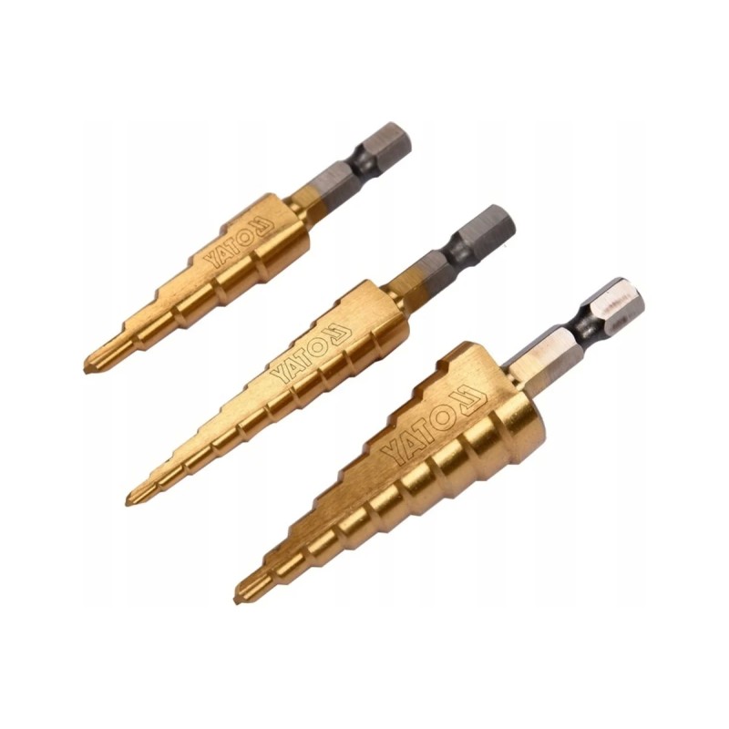 Сверло ступенчатое (конусное), 3шт. YATO YT-44731