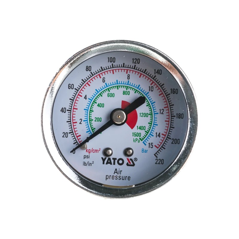 Манометр для грузовых автомобилей, 0,5-15 бар YATO YT-24301