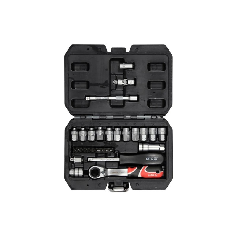 Набор торцевых головок проходных SPLINE 1/4" YATO YT-38650